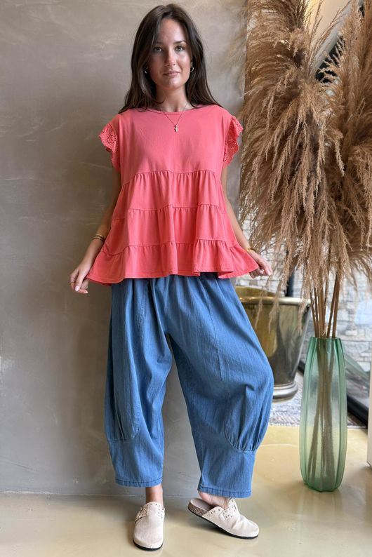 Classic Cotton Smock Tee Watermelon